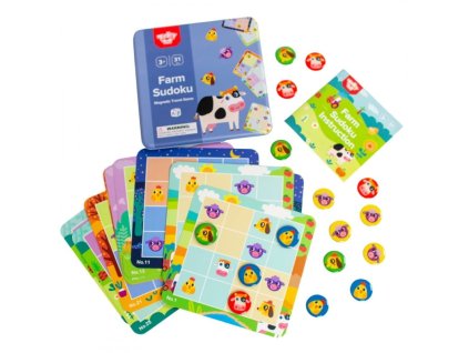 TOOKY TOY Gra Sudoku Dla Dzieci Wersja Farma