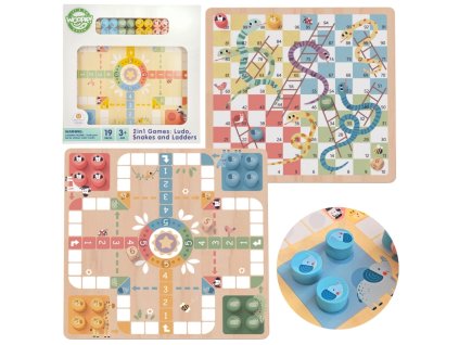 woopie green gry planszowe logiczne 2w1 ludo chinczyk weze i drabiny