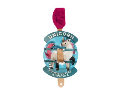 31013 1 unicorn cookie cutter and spatula set