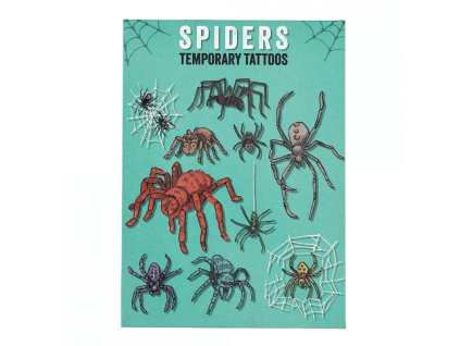 30243 1 spiders temporary tatoos