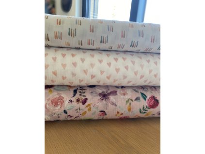 BIO mušelín (Barva Srdíčka)