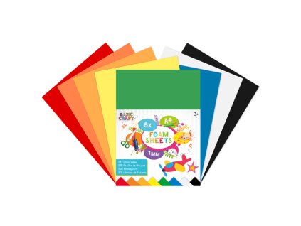Pěnový papír A4 8 ks | CRAFT
