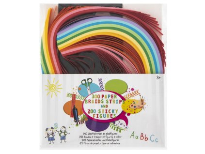 Velká sada papírových proužků a samolepek | CRAFT