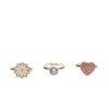 30760 2 set 3 glitter rings heart
