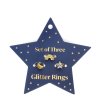 30761 1 set 3 glitter rings star