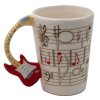 de ceramic mug guitar handle