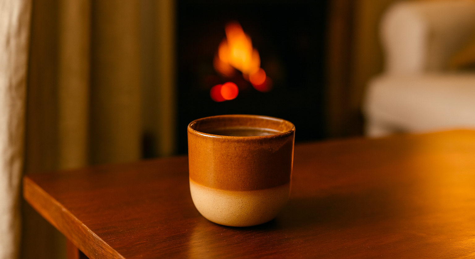 keramický hrnek doma