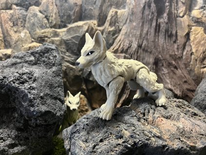 Vlk béžový 18 cm 3D tisk