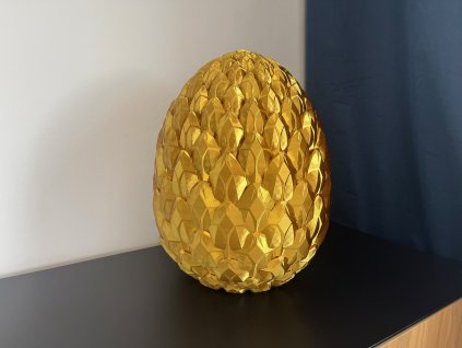 Dračí vejce zlaté 44 x 33 cm 3D tisk