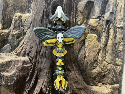 Moth Dragon – drak inspirovaný můrami 27 cm 3D tisk