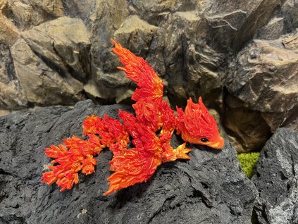 Fénix drak dorostenec 22 cm 3D tisk