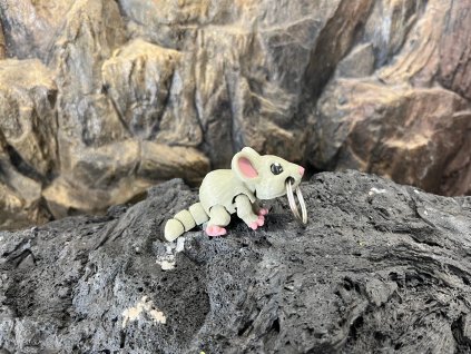 Myška olivová - přívěšek na klíče 3D tisk