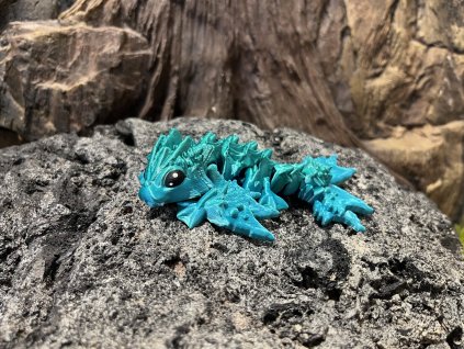 Oceánský dráček mládě modro tyrkysové 14 cm 3D tisk