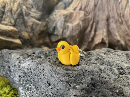 Kachna přívěšek Mini ZOO - Kachnička na klíče, batohy a kabelky