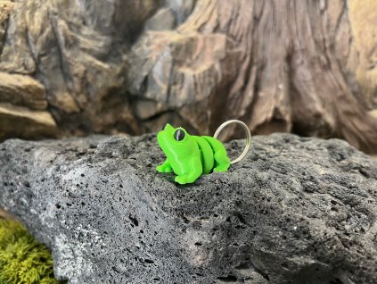 Žába přívěšek Mini ZOO - Žabka na klíče, batohy a kabelky