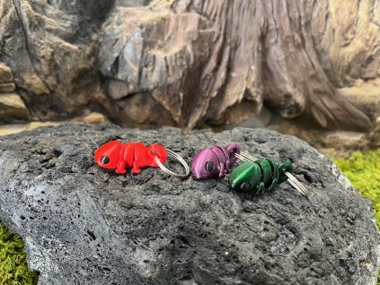 Chameleon přívěšek Mini ZOO - Chameleon na klíče, batohy a kabelky