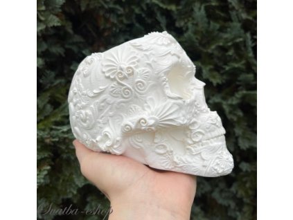 Lebka mísa s ornamenty délka 19 cm 3D tisk
