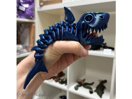 Flexi žralok délka 21 cm 3D tisk