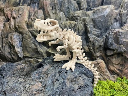 Flexi T-Rex kostra s kostičkou 24 cm 3D tisk