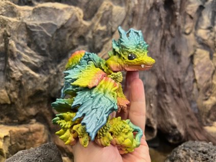 Podzimní dráček okřídlený délka 25 cm 3D tisk
