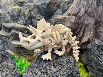 Flexi Triceratops kostra 22 cm 3D tisk
