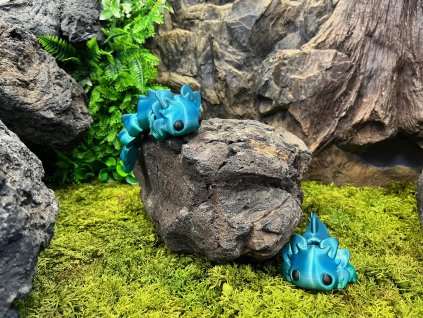Axolotí miminko Pulčík modro zelený 13 cm