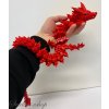 Krystalkový drak Červenáček 60 cm 3D tisk
