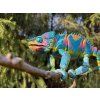 Chameleon pardálí – ultra realistická 3D figurka 29 cm