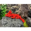 Krystalkový dráček červený velké mládě délka 30 cm 3D tisk