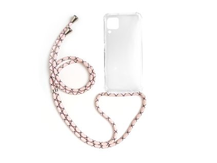 Pruhledne pouzdro se snurkou na krk pro mobil Huawei P40 Lite kryt se snurkou na mobil pouzdronamobil.net