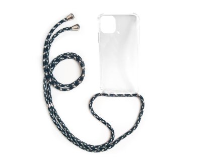 Pruhledny kryt se snurkou na krk pro mobil apple IPhone 11 Pro Max kryt se snurkou na mobil pouzdronamobil.net