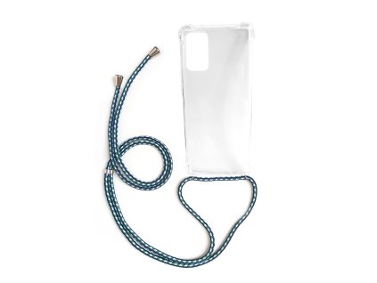Pruhledne pouzdro se snurkou na krk pro mobil Samsung S20 Plus crossbody obal na mobil pouzdronamobil.net