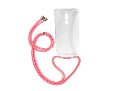 Pruhledne pouzdro se snurkou na krk pro mobil Xiaomi Redmi 8 crossbody obal na mobil pouzdronamobil.net