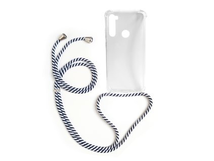 Pruhledne pouzdro se snurkou na krk pro mobil Xaiomi Redmi Note 8T crossbody obal na mobil pouzdronamobil.net