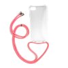 Pruhledne pouzdro se snurkou na krk pro mobil IPhone 6 a 6S a 7 a 8 a SE 2020 crossbody obal na mobil pouzdronamobil.net
