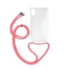 Pruhledne pouzdro se snurkou na krk pro mobil apple IPhone XS crossbody obal na mobil pouzdronamobil.net