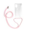 Pruhledne silikonove pouzdro s provazkem na krk pro mobil Samsung A41 crossbody obal na mobil pouzdronamobil.net