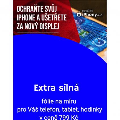 1x Extra silná ochranná fólie na míru od MasterMobile (mobil,  hodinky) + doprava ZDARMA