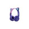 best price bluetooth wireless headset p47 cat ears purple