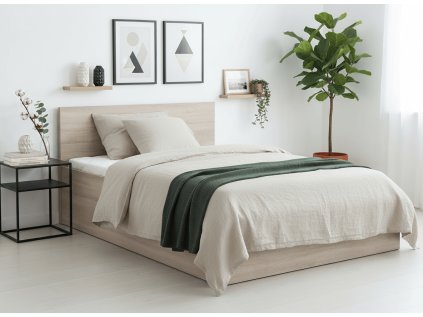 Postel SOFIA 160 x 200 cm, dub sonoma