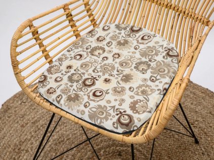 Podsedák Standard Blooms béžový – praktický doplněk pro vaše židle