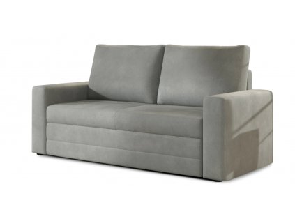Světle šedá rozkládací pohovka WAVE s elegantním a moderním designem