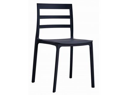 58029 cerna plastova zidle elba