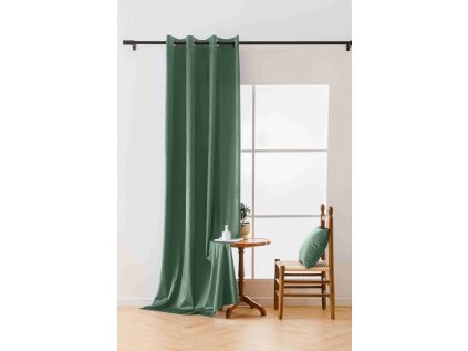 61804 zatemnovaci zavesy velvet mentolove 140x250 cm 2 ks kovove krouzky