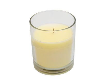 Vonná svíčka v průhledném skle MINNESOTA AMATISTA CREAM 8 cm krémová