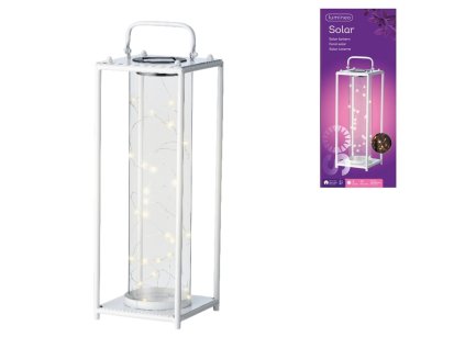 Solární lampa LANTERN WHITE bílá