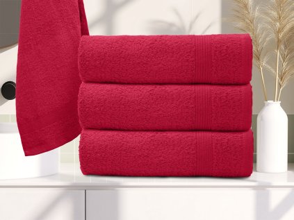 Vínový ručník ELEGANZA 50x100 cm – luxusní 100% bavlna