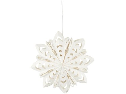 Závěsná papírová hvězda EIGHT SIDED - elegantní dekorace