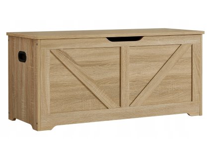 Úložný box LEHAC, dub sonoma, 100x46 cm, praktický design, bezpečnostní kování, ideální do ložnice či předsíně.