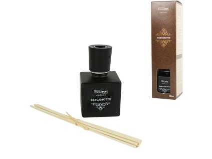 Tyčinkový aroma difuzér VINTAGE BERGAMOT 90 ml s osvěžující citrusovou vůní